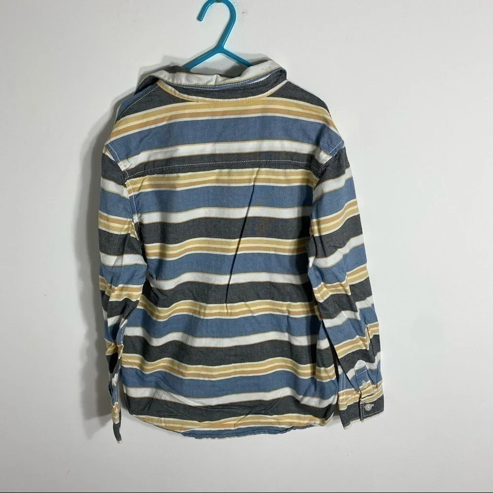 Gymboree Striped Button Down Shirt Medium Boys